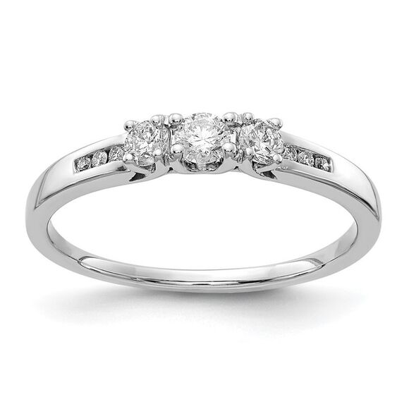 Kazi Luxury 14k White Gold Diamond Ring